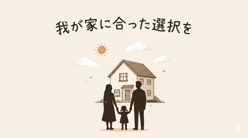 住宅ローン選びで我が家が大切にした考え方をまとめたサマリー図
