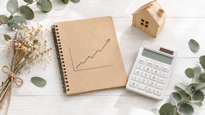 変動金利が1.395%に上がり、住宅ローンの返済額が月2万円増えるイメージ